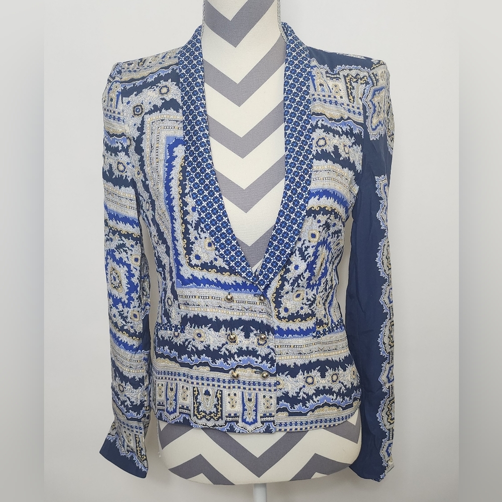 Zara Woman silk blazer, small